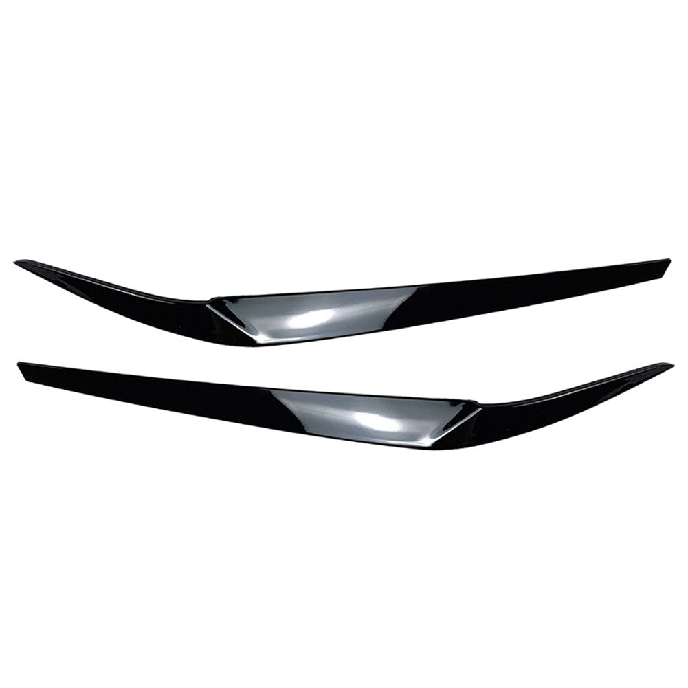 2x Front Headlight Eyebrow Eyelid Cover Trim for BMW 5 Series G30 G31 G38 F90 M5