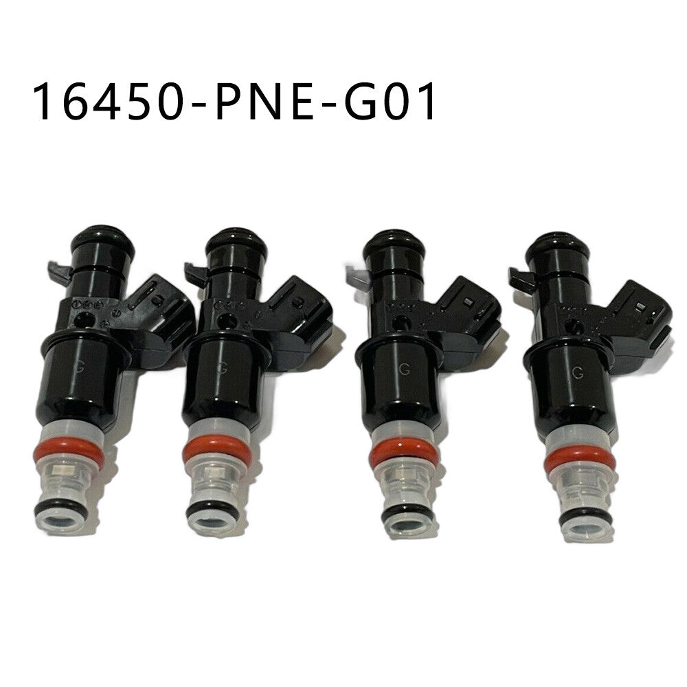 4PCS FUEL INJECTORS 16450-PNE-G01 FOR 2002 2003 2004 RSX BASE 2.0L