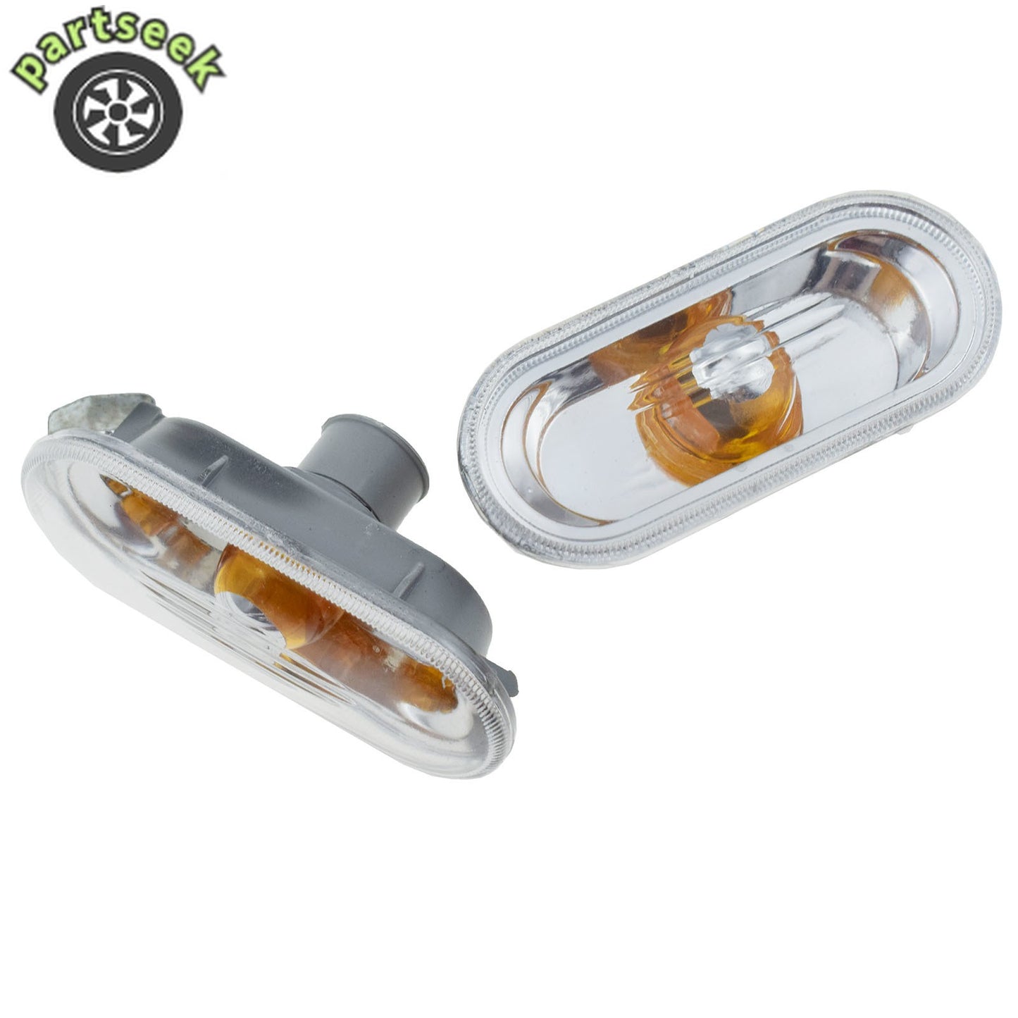 Pair Front Fender Side Marker Indicator Lights for VW Amarok 10-22 for Passat 96-06 Q