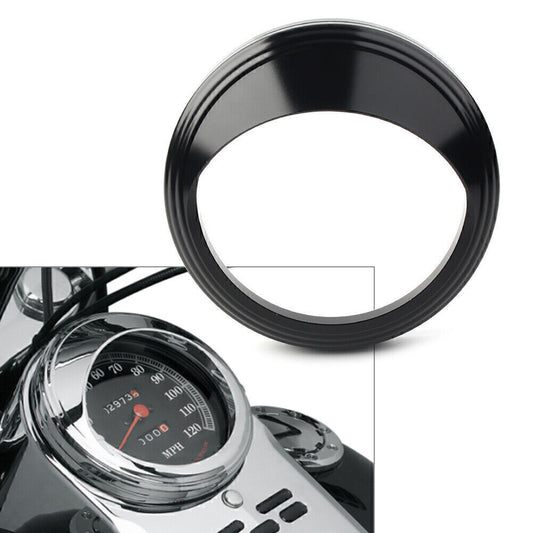 5 Speedometer Gauge Bezel Covers Trim Ring Visor for Harley Road Glide Black