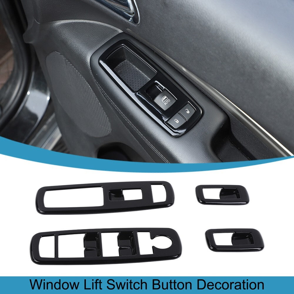 Window Lift Switch Button Panel Cover Trim for Dodge Charger Durango 2011-2023