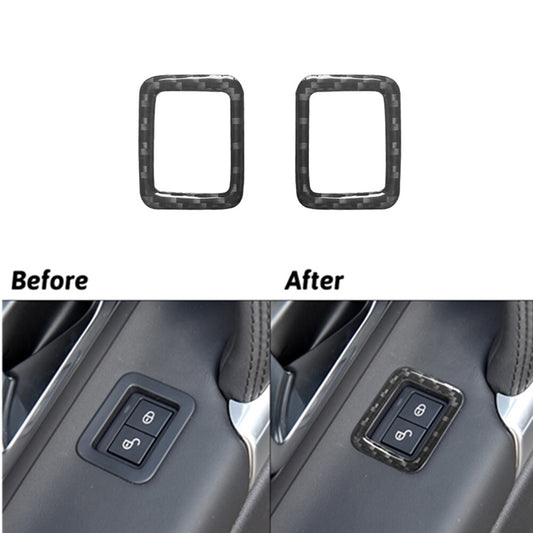 Carbon Fiber Center Control AC Panel Cover Trim for 17 - 23 for Honda Ridgeline Pilot- v