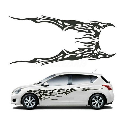 1 Set Sides Car Sticker Vinyl DIY Graphics Decal Decoration kit For Truck Black