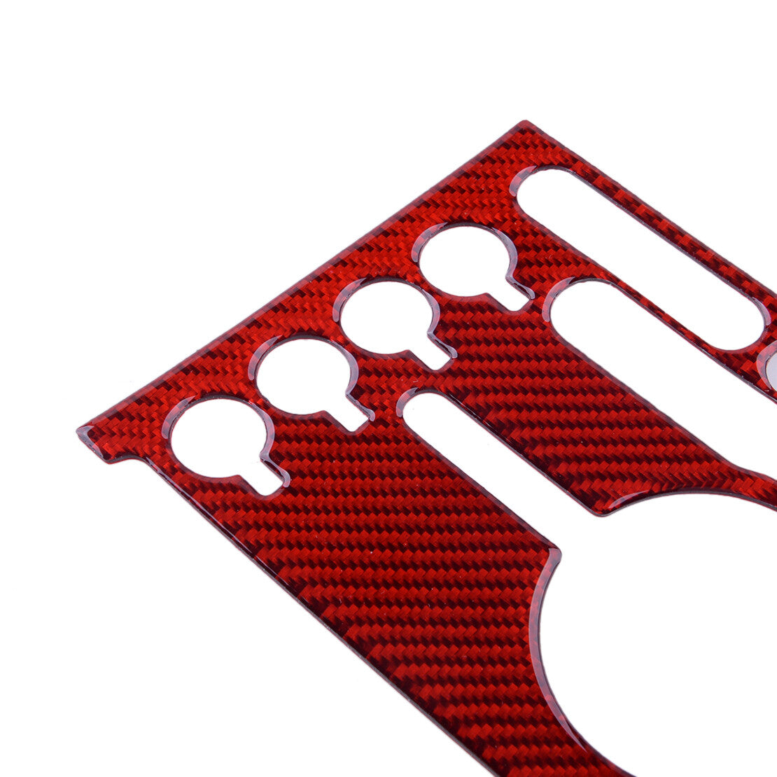 Red Carbon Fiber Center Console Panel Trim Fit for Explorer 2013-2019 v
