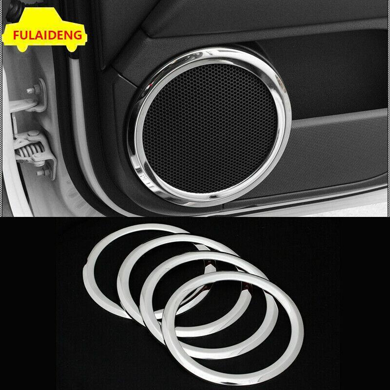 4p for jeep patriot compass 2011-2016 ABS Chrome Interior door speaker ring trim