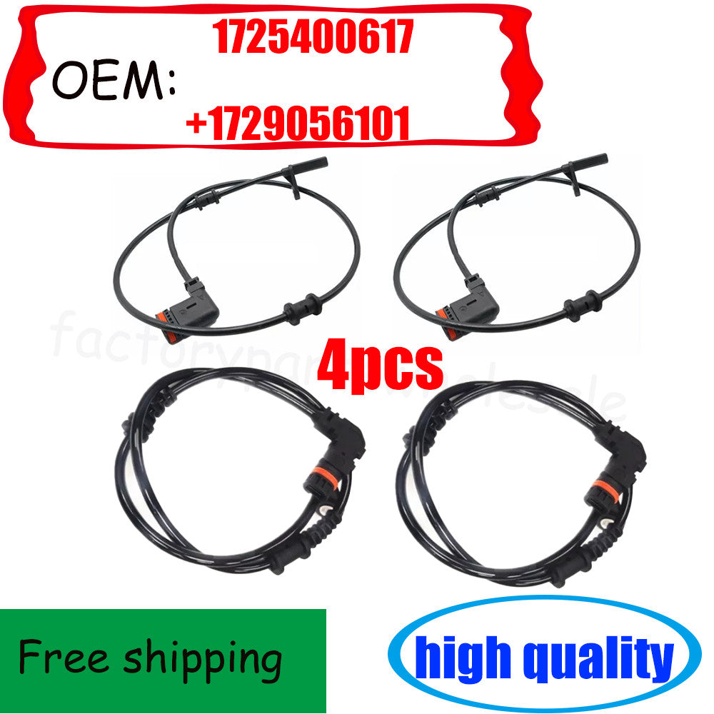 4-piece front and rear ABS wheel speed sensor kit suitable for SLK250 SLK300 SLK350- n