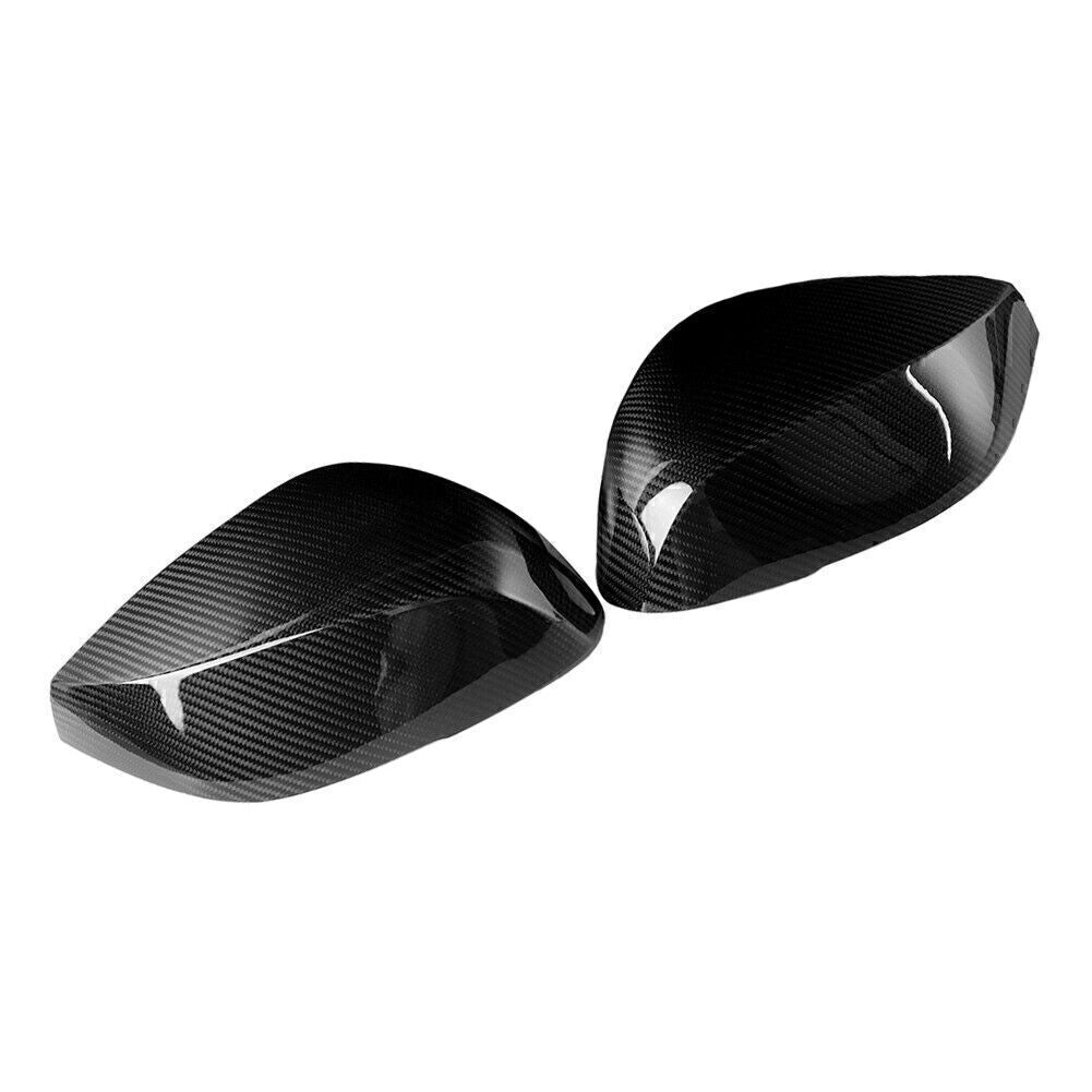 Carbon Fiber Add-On Side Mirror Cover Trim Fit 14-20 for INFINITI Q50 Q60 Q70 QX30