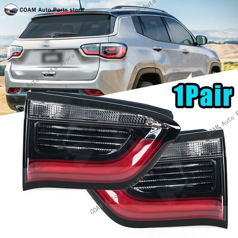 A pair of inner rear taillight brake warning lights for Jeep Compass 2017-2019.