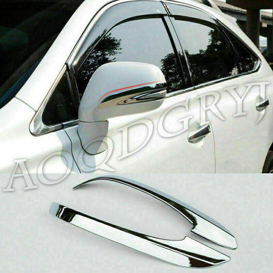 2P for Lexus RX270 RX350 450h 2010-2015 Chrome Rearview Mirror Cover Trim Strip