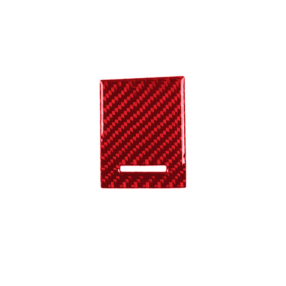 Red Carbon Fiber Interior Power Outlet Cover Trim Sticker for Acura TSX 2009-14