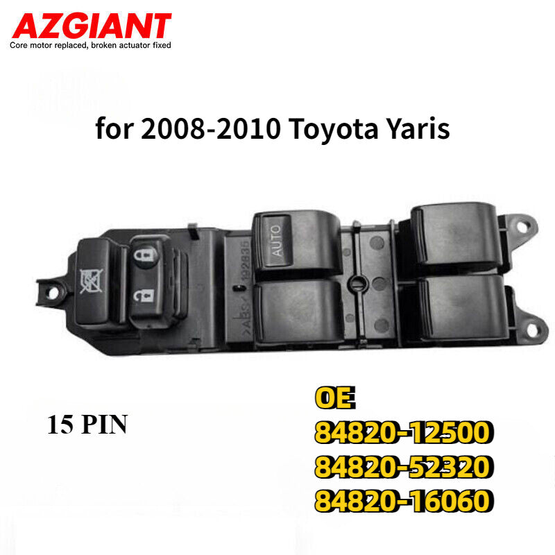 for Toyota Yaris 2008 - 2010 POWER WINDOW DOOR CONTROL SWITCH DRIVER FRONT RIGHT