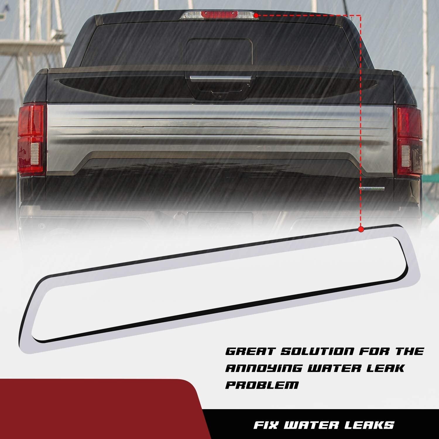 2pc For 2009-2014  for ford  F150 Third Brake Light Cargo WATERPROOF Foam Seal Gaskets Q