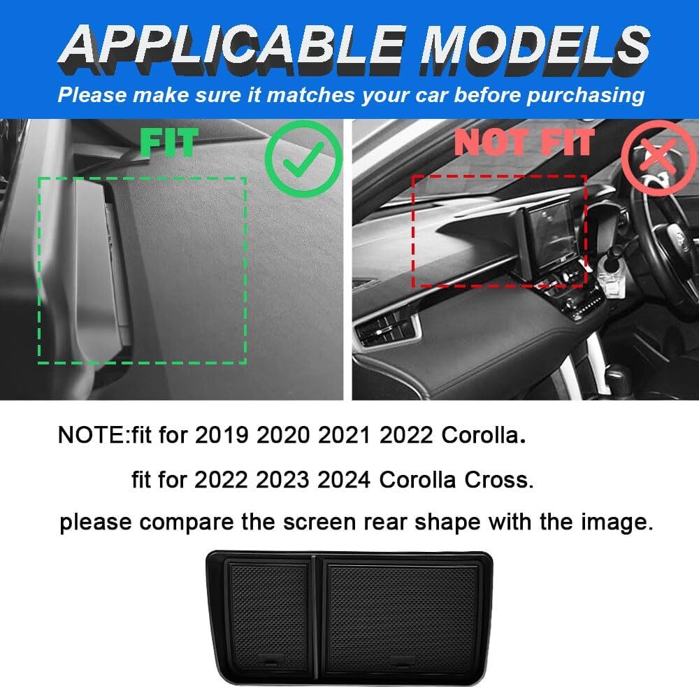 Suitable for 2019-2022 for Corolla vehicles. Dashboard storage box/console storage tray. n