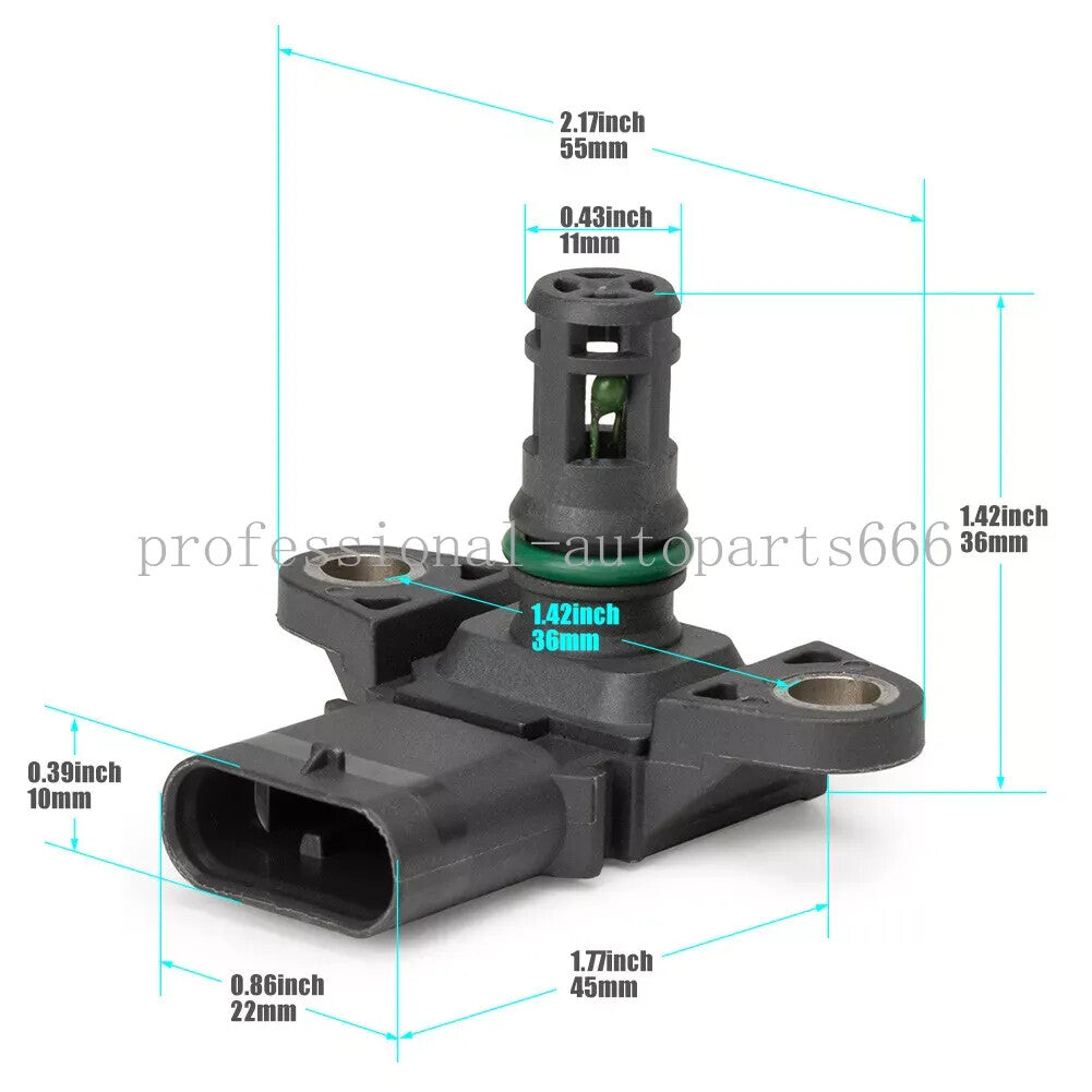 1Manifold Absolute Pressure Sensor for BMW 135I 320I 328I 335I 528I 740I 750I
