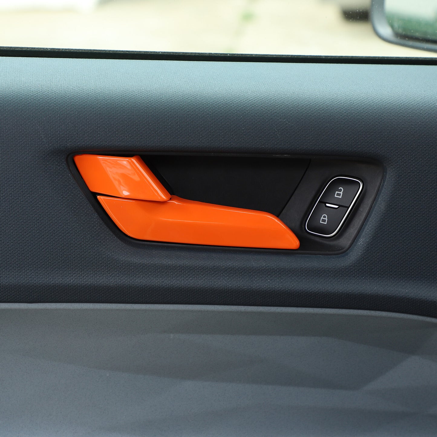 4-Pack Red ABS Door Window Lift Button Trim Cover for Honda Pilot 2015-2022 - v