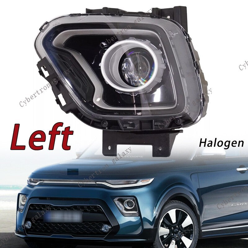 Left side applies to 2020-2022 for Kia Soul headlight assembly halogen CAPA EX model.