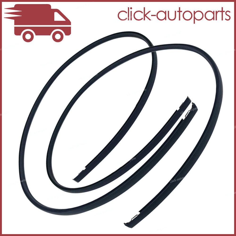 RHLH Side Windshield Window Trim Moulding Rubber for Honda Fit Jazz 2007-2008