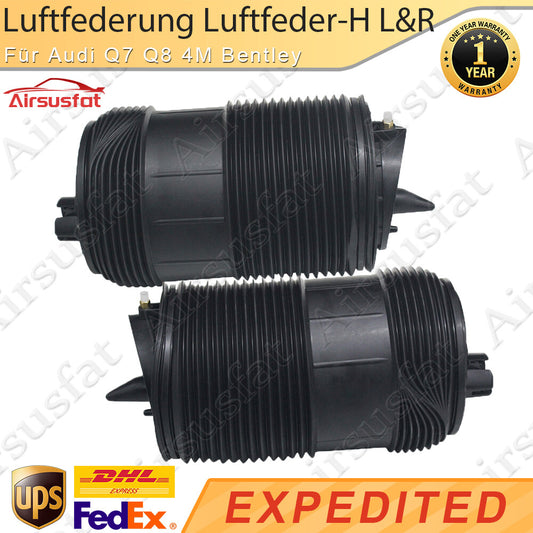 2x rear R+L air suspension air spring for Audi Q7 Q8 4M for Bentley for Bentayga 16-21