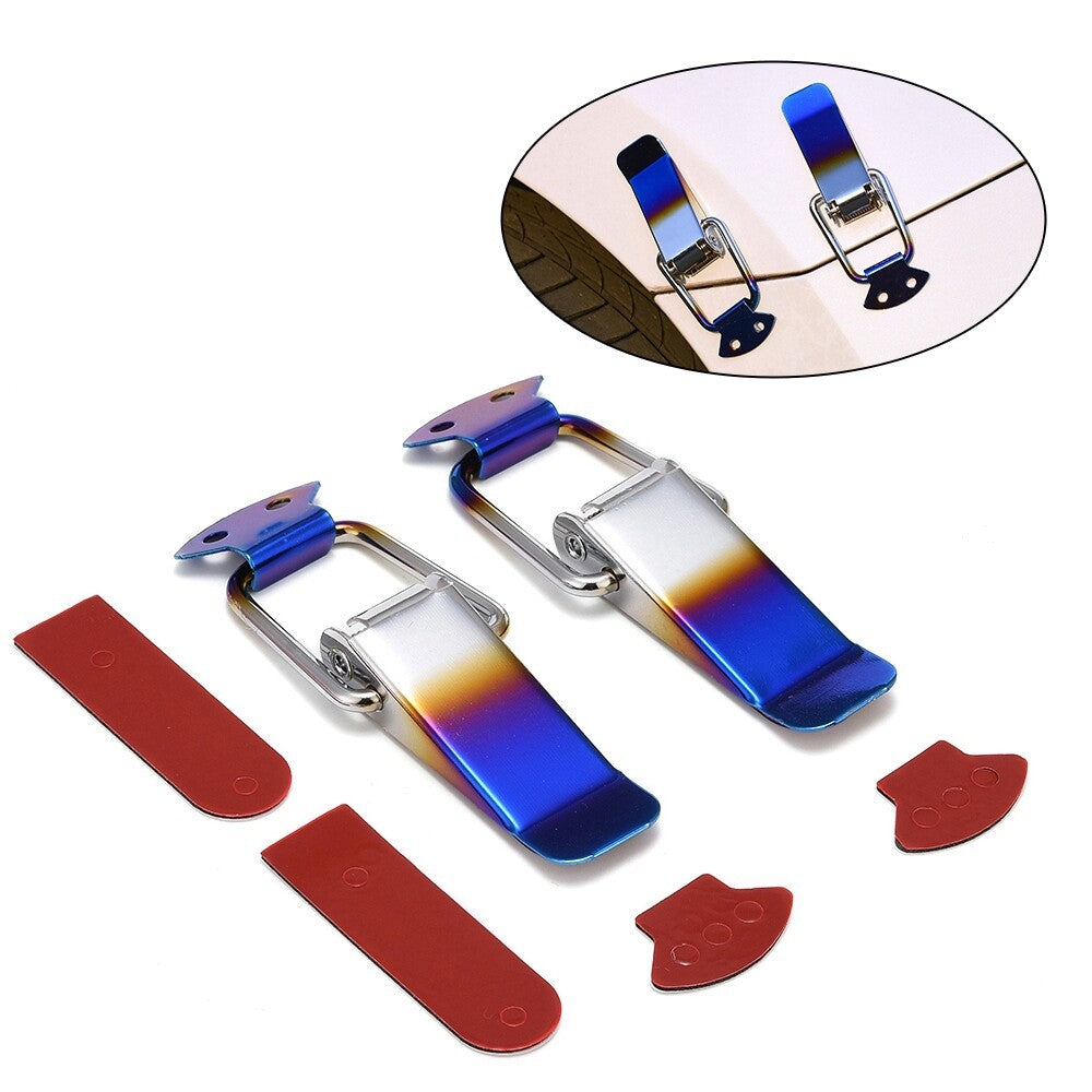 Small Car Bumper Security Hook Lock Clips Kit Quick Release Hook Clips Decor BU