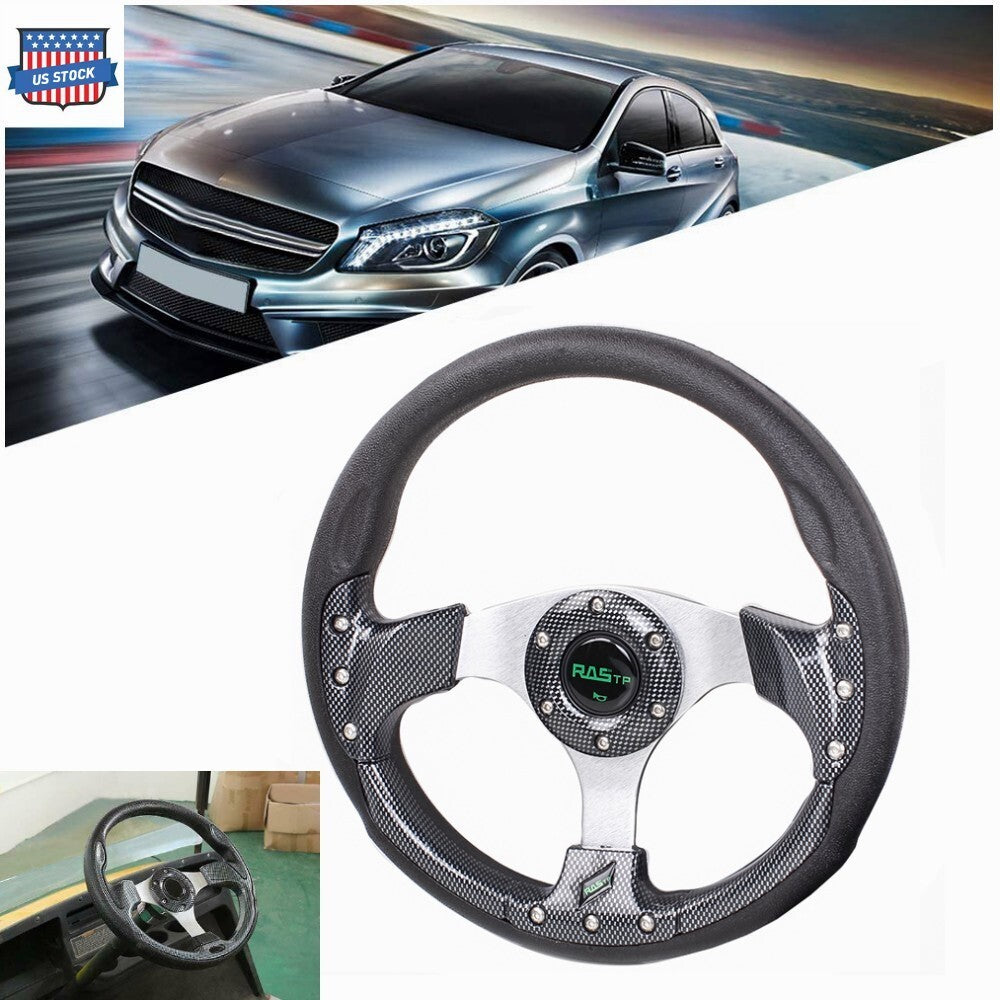 New 320mm Universal Sport Racing 6-Bolt Steering Wheel Pane US STOCK