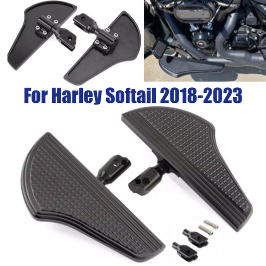 Black front floor spikes for Harley Softail Street Bob Dyna 2018+- n