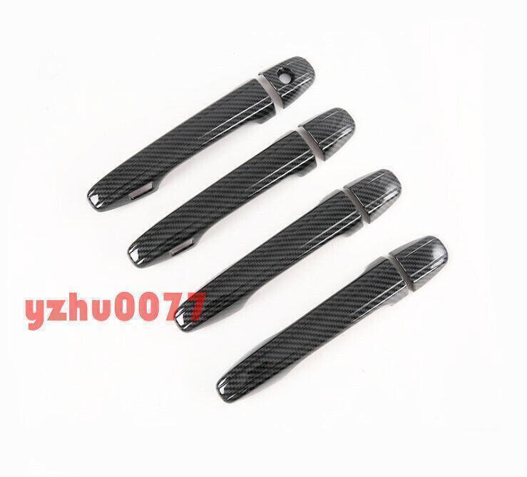 for Toyota 11-20 for Sienna Carbon Fiber Look Outer Door Handle Bowl Cover Trim 16X