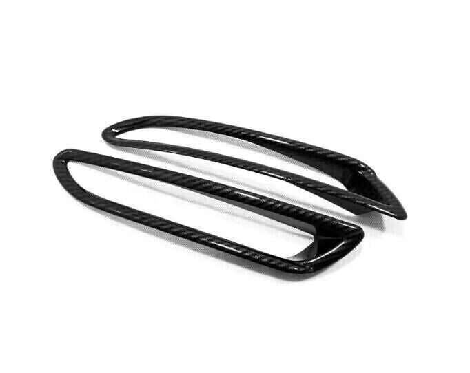 for Mazda 3 Axela 19-23 Carbon Fiber Style Rear Fog Light Frame Moulding Trim 2X