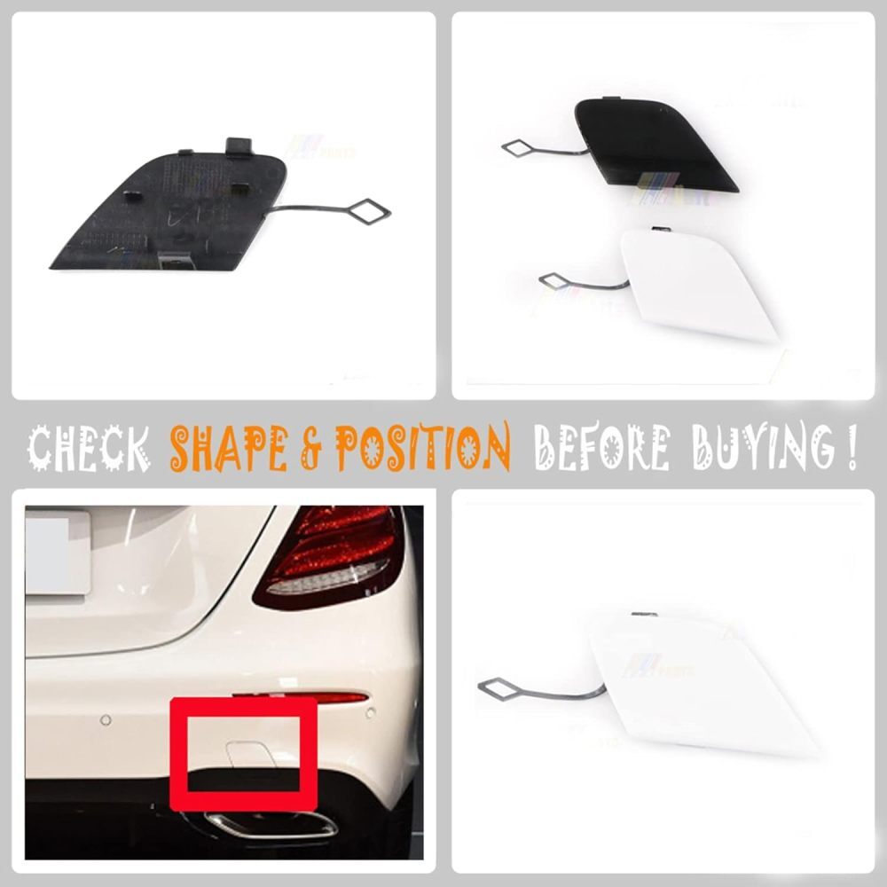The black rear trailing cover is suitable for 17-20 for Mercedes-Benz E-Class W213 2138850022 Q