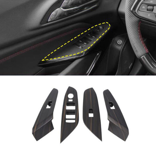 Wood Grain Window Lift Switch Panel Cover Trim for Chevrolet Trax 2023 2024 2025