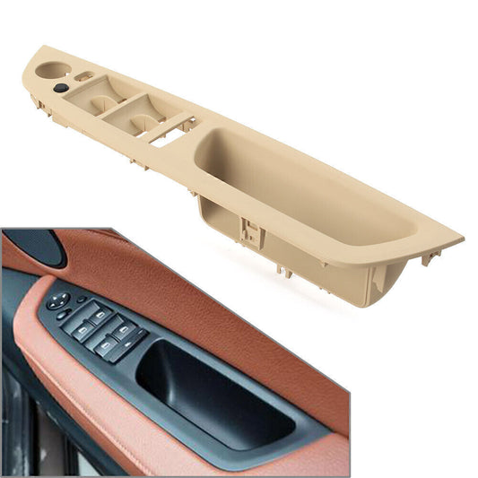 Cream Color Car Inner Door Handle Panel Tirm Cover for BMW X5 X6 E70 RHD