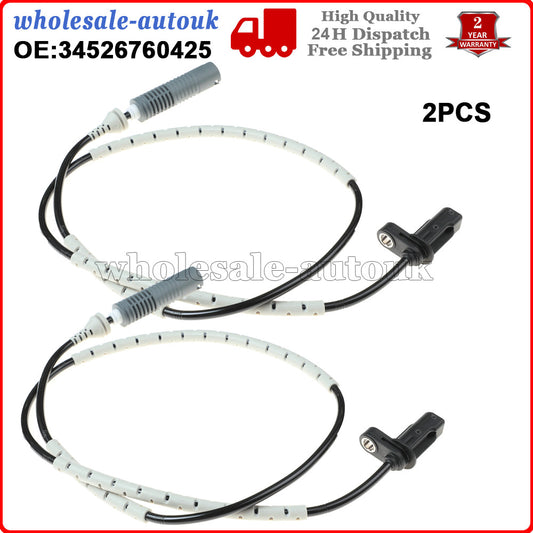 2PCS ABS Wheel Speed sensor rear left / right for BMW 3 Series E90 E92 323 325 328 i Q