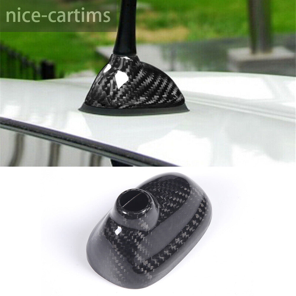Real Carbon Fiber Shark Fin Antenna Base Cover for BMW for Mini Cooper R55 R56 07-13
