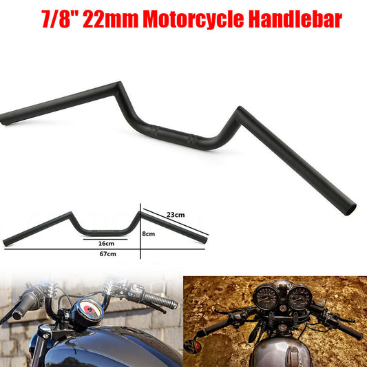 7/8 Motorcycle Drag Bar Handlebar M Drag Bar Kit For Chopper Cafe Racer Cruiser Q