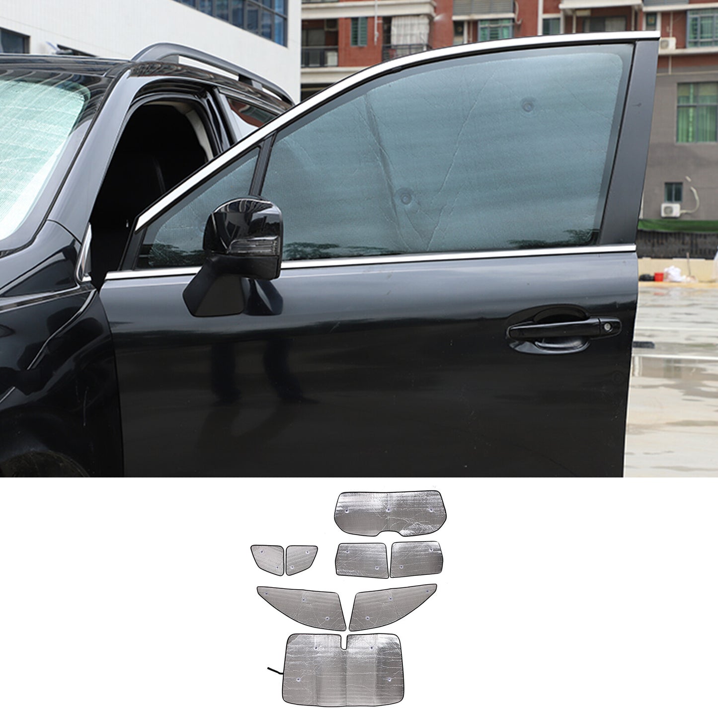ABS oak patterned steering wheel button frame decoration suitable for tundra/redwood 22-23- v
