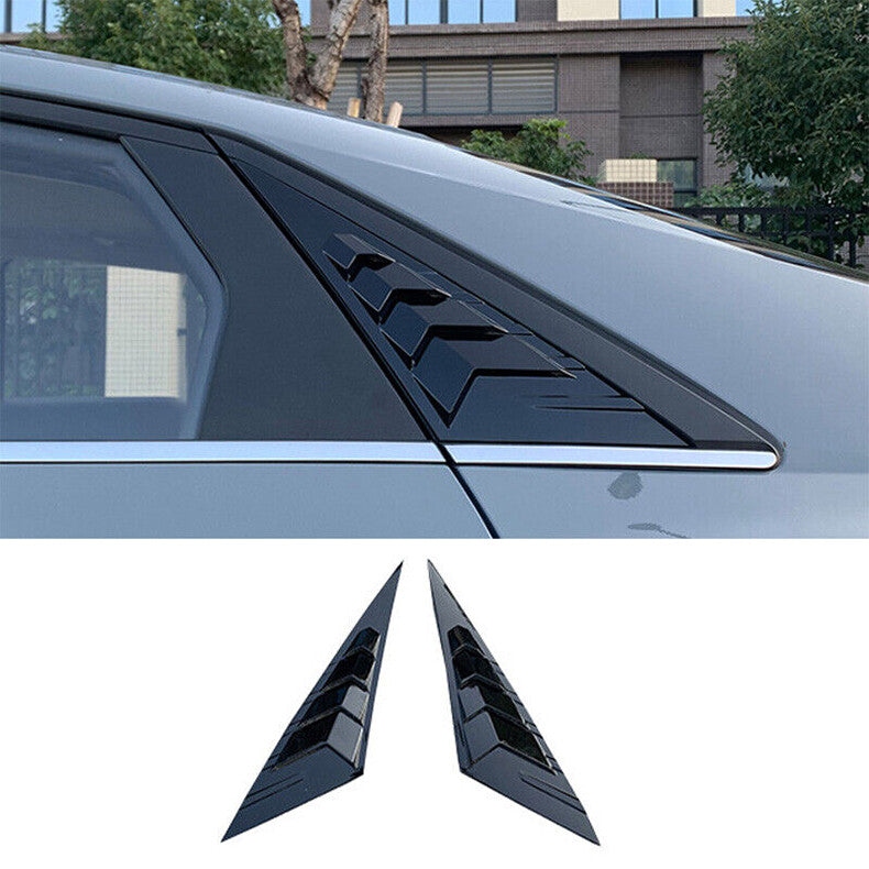for Hyundai for Elantra 2021-2023 Black Side Vent Window Scoop Louver Cover Cap Trim