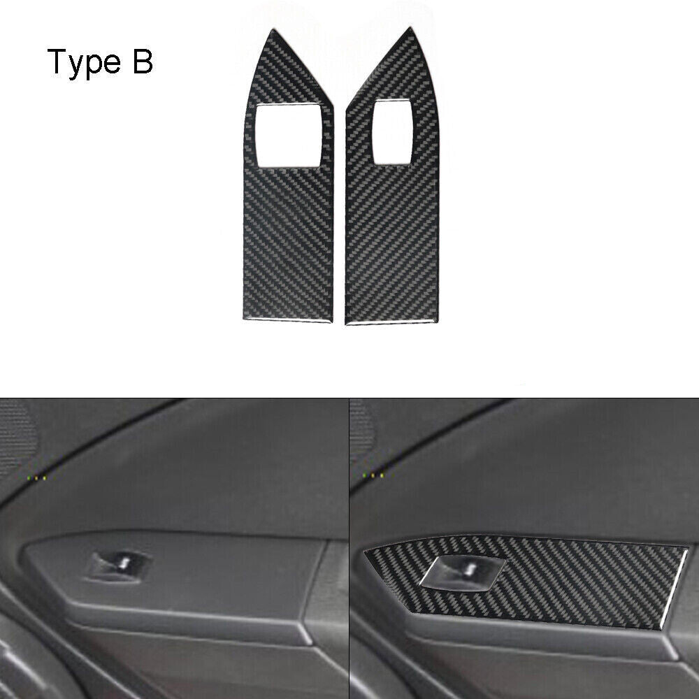 8x Interior Decorative Set Cover Trim Carbon Fiber for Honda Accord 2013-2017 v