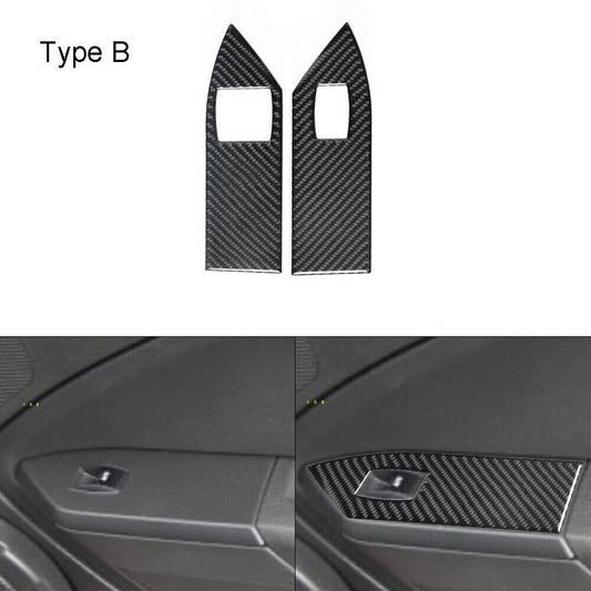 8x Interior Decorative Set Cover Trim Carbon Fiber for Honda Accord 2013-2017 v