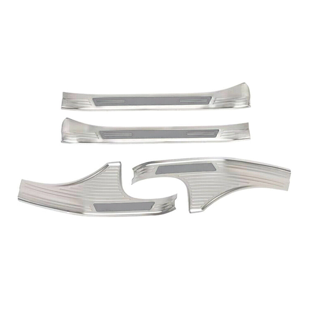 Stainless Steel inner Door Sill Scuff Plate Cover Fits for Subaru Forester 2019-2023