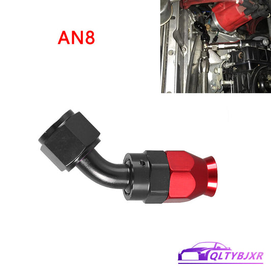 AN8 45 Degree Swivel Hose Line End Fitting Adaptor 8AN for PTFE Hose Line Only