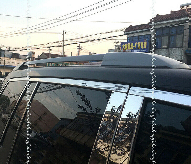 2P Black Baggage Luggage Roof Rack Rails Bar for Toyota Highlander 2008-2013