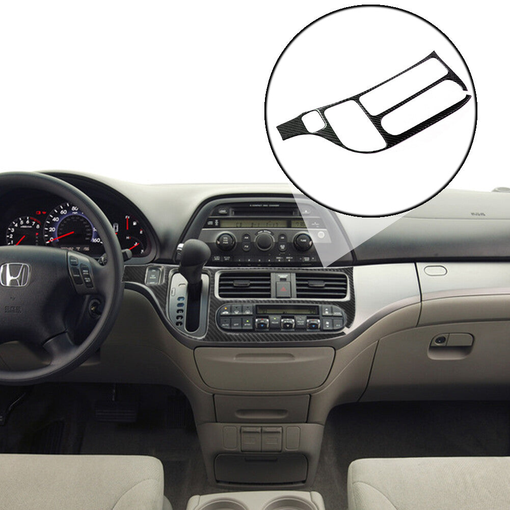 4x Carbon Fiber Window Lift Switch Panel Cover Trim for Honda Odyssey 2005-2010 v