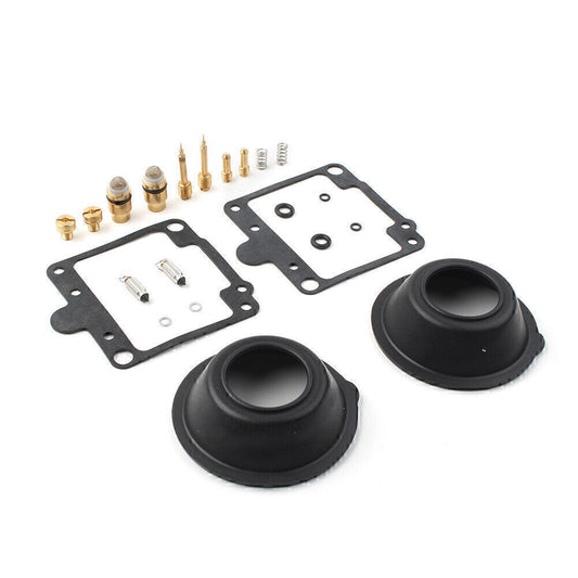 For XV750 Virago 750 1988-1997 96 Carburetor Rebuild Kit Plunger Diaphragm 2Sets Q