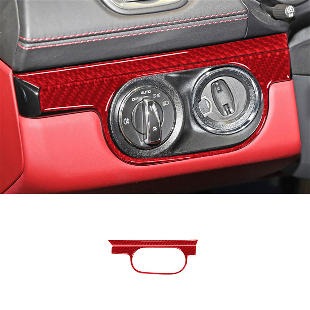 Silver Alloy Center Console Headlight Knob Ring 7P For XLT 2015-2020- v