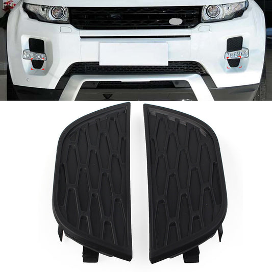2 x Front Lower Fog Lamp Bezel for Land Rover for Range Rover Evoque 2012-2017 Black