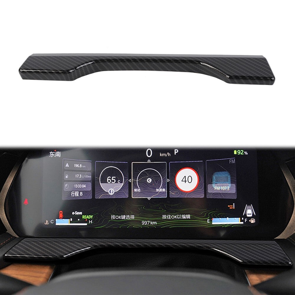 Dashboard Decor Cover Frame Trim for Jeep Grand Cherokee 2021-2024 Carbon Fiber