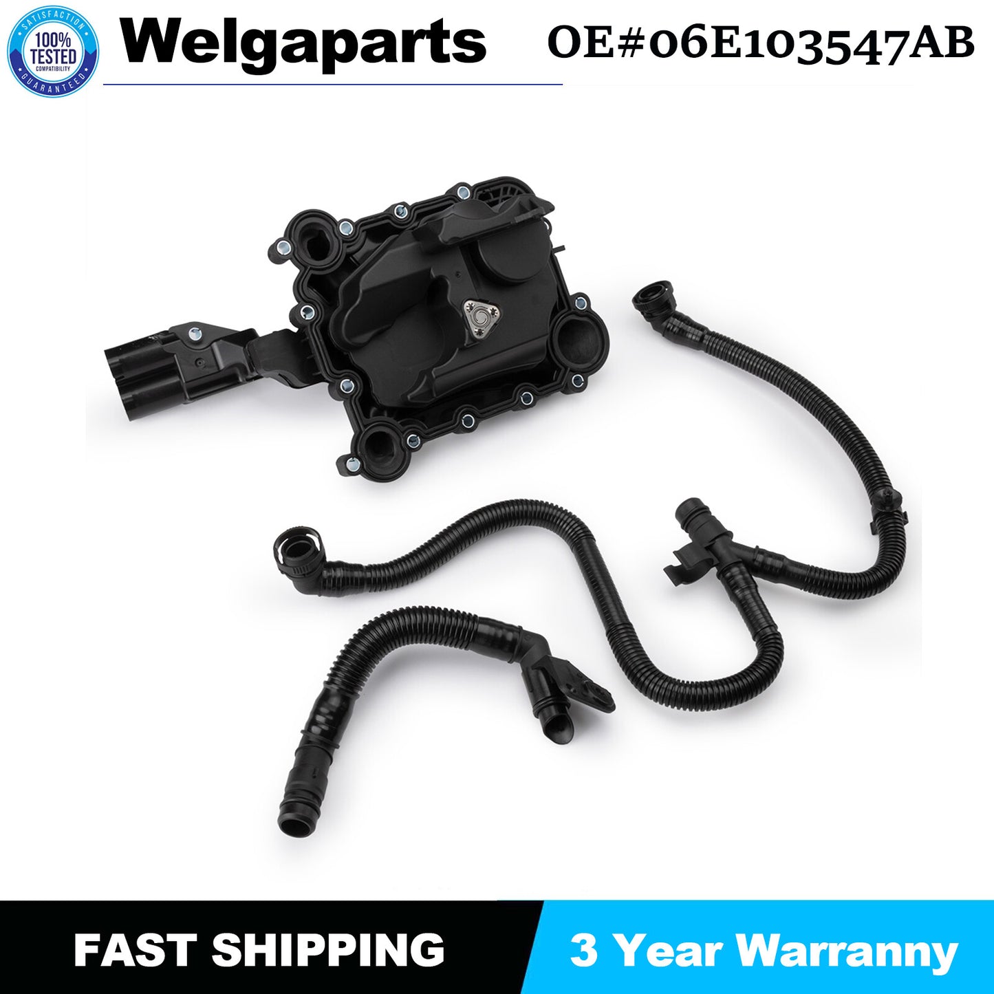 06E103547AB Oil Separator PCV Valve Vent Trim for Audi Q7 for A8 Q5 S4 A6 A7 3.0