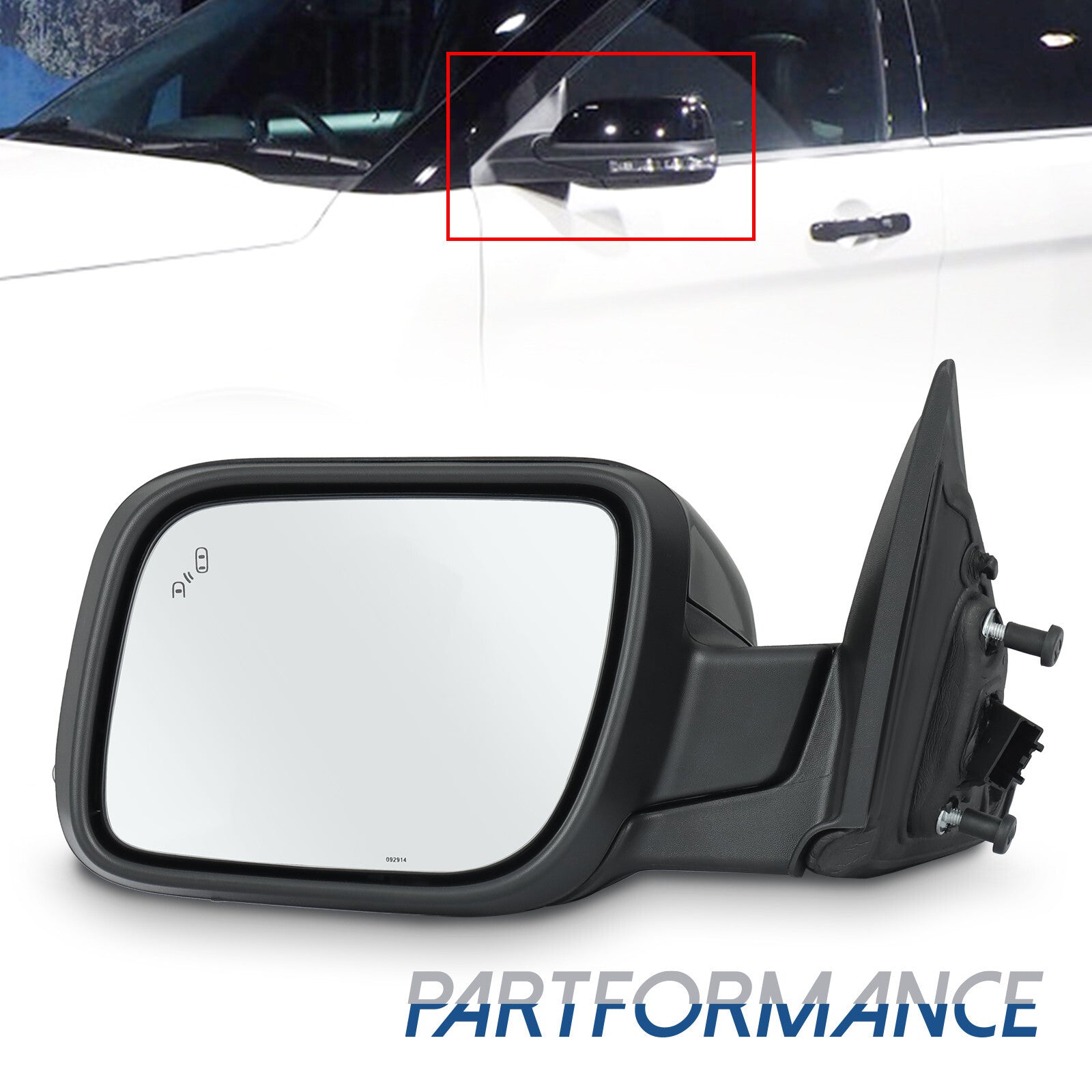 Mirror Driver Left Power Heated for Explorer 2016 - 2019 GB5Z-17683-MCP- v