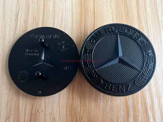 Matte black for Mercedes-Benz CLK CLS ML GL front cap badge embroidery A0008171701