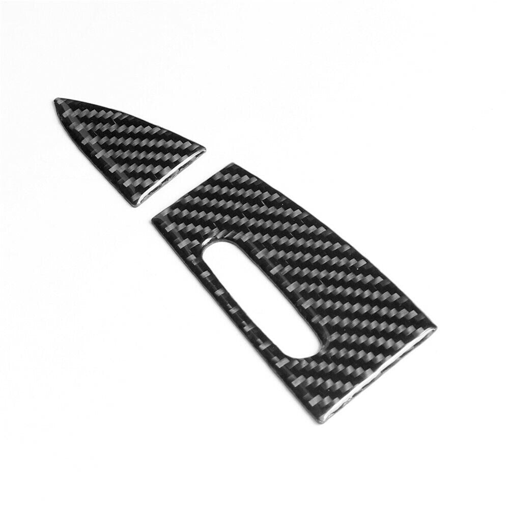 2x Carbon Fiber for Co -pilot Side Rear Ashtry Panel Cover Trim for Cayenne n