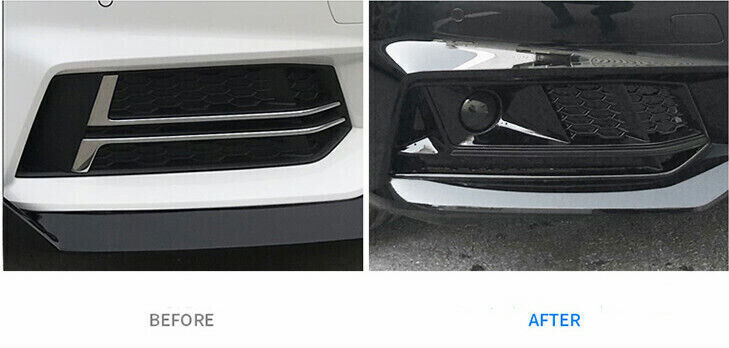 Front Bumper Grille Fog Light Lamp Cover Grilles for Audi for A4 B9 S-LINE 2017-2019 Q